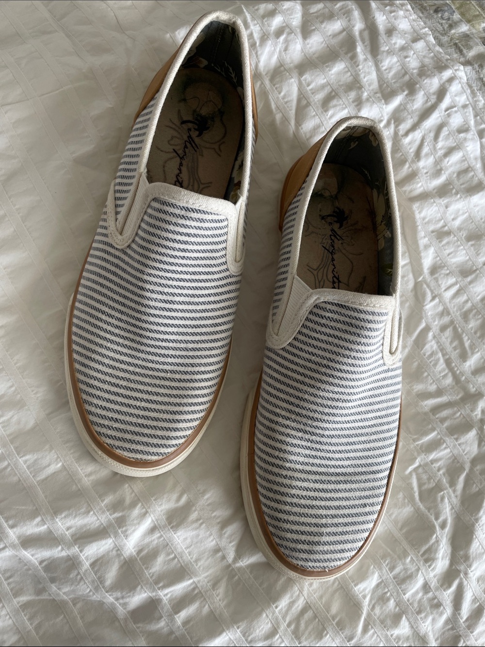 Margaritaville Canvas Slip On Boat Shoes 8